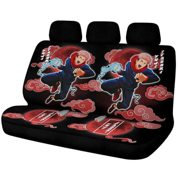 Yuji Itadori Car Back Seat Covers Custom Jujutsu Kaisen Anime Car Accessories - Gearcarcover - 1