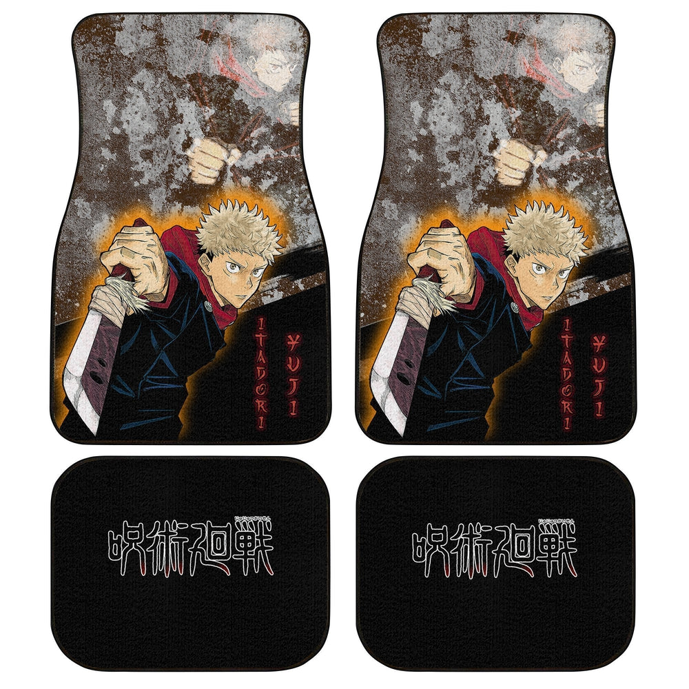 Yuji Itadori Car Floor Mats Custom Anime Jujutsu Kaisen Car Interior Accessories - Gearcarcover - 1