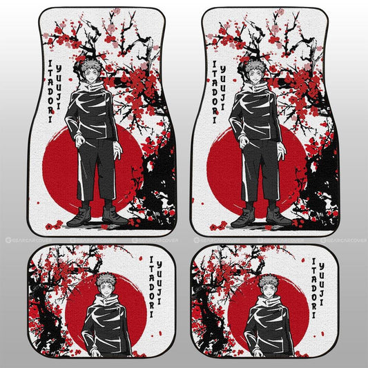 Yuji Itadori Car Floor Mats Custom Japan Style Jujutsu Kaisen Anime Car Accessories - Gearcarcover - 2