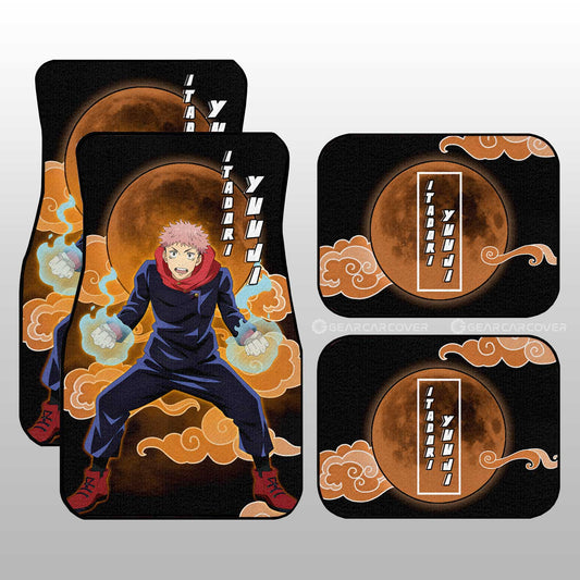 Yuji Itadori Car Floor Mats Custom Jujutsu Kaisen Anime Car Interior Accessories - Gearcarcover - 1