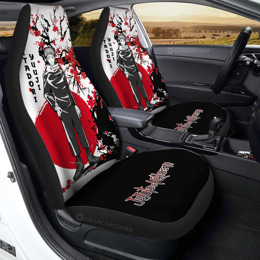 Yuji Itadori Car Seat Covers Custom Japan Style Jujutsu Kaisen Anime Car Accessories - Gearcarcover - 1