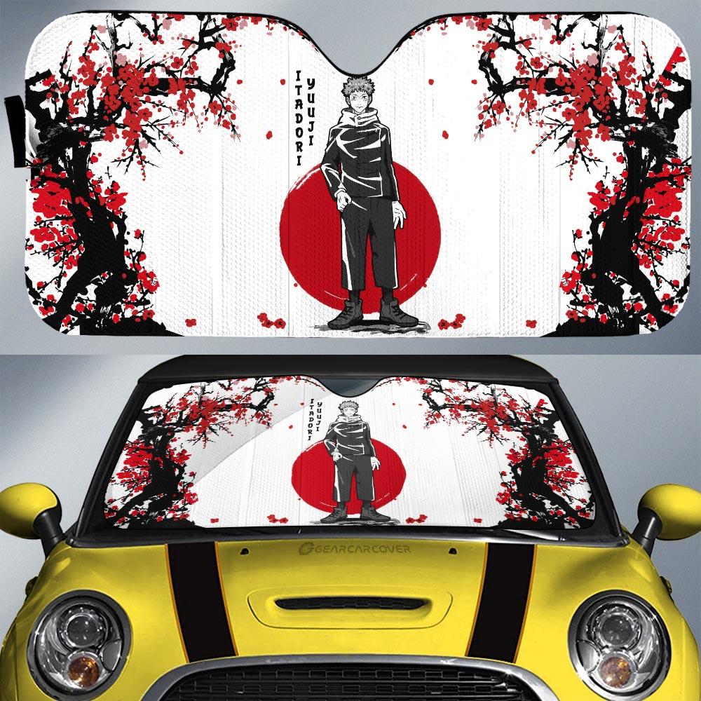 Yuji Itadori Car Sunshade Custom Japan Style Jujutsu Kaisen Anime Car Accessories - Gearcarcover - 1