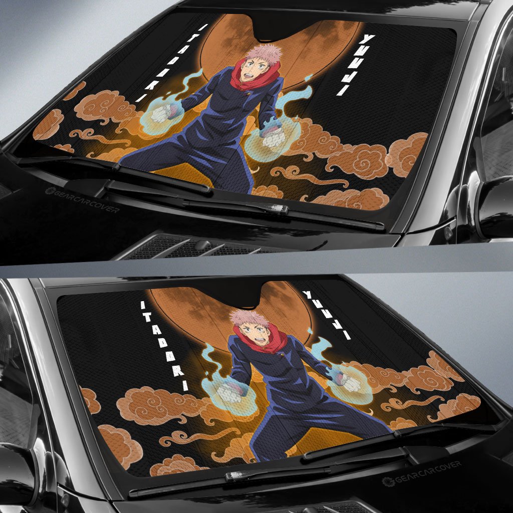 Yuji Itadori Car Sunshade Custom Jujutsu Kaisen Anime Car Accessories - Gearcarcover - 2