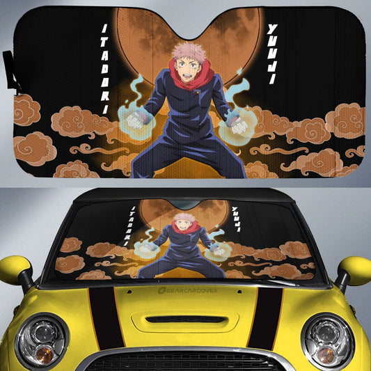 Yuji Itadori Car Sunshade Custom Jujutsu Kaisen Anime Car Accessories - Gearcarcover - 1