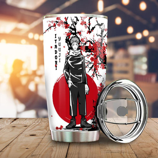 Yuji Itadori Tumbler Cup Custom Japan Style Jujutsu Kaisen Anime Car Accessories - Gearcarcover - 1