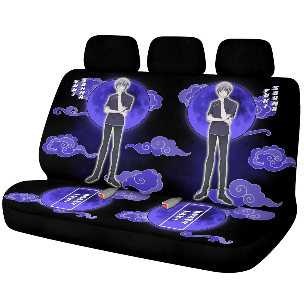 Yuki Sohma Car Back Seat Covers Custom Fruit Basket Anime Car Accessories - Gearcarcover - 1