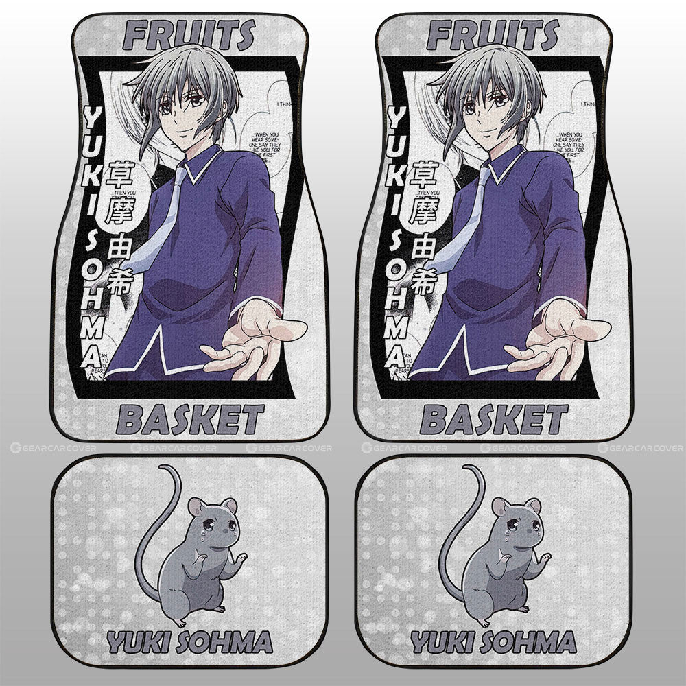 Yuki Sohma Car Floor Mats Custom Fruits Basket Anime Car Accessories - Gearcarcover - 1