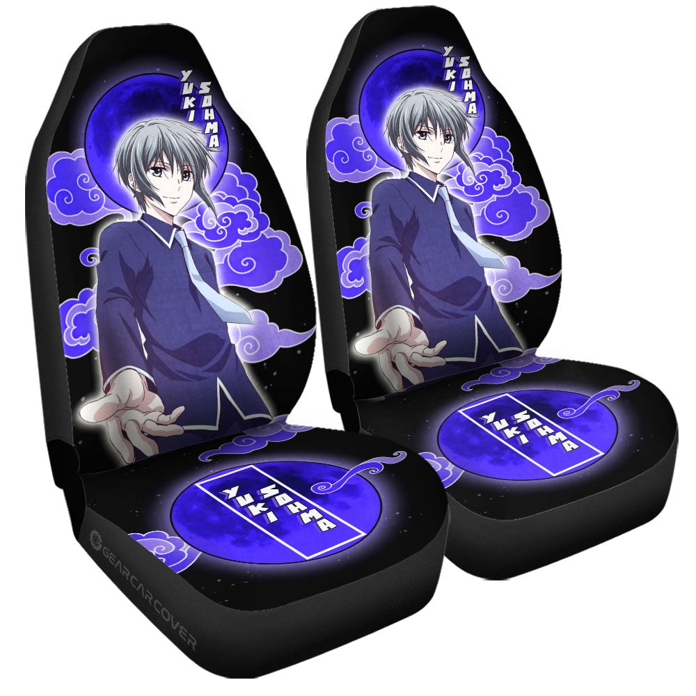 Yuki Sohma Car Seat Covers Custom Fruit Basket Anime Car Accessories - Gearcarcover - 3