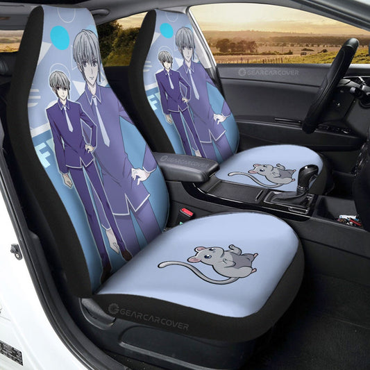 Yuki Sohma Car Seat Covers Custom Fruit Basket Anime Car Accessories - Gearcarcover - 1