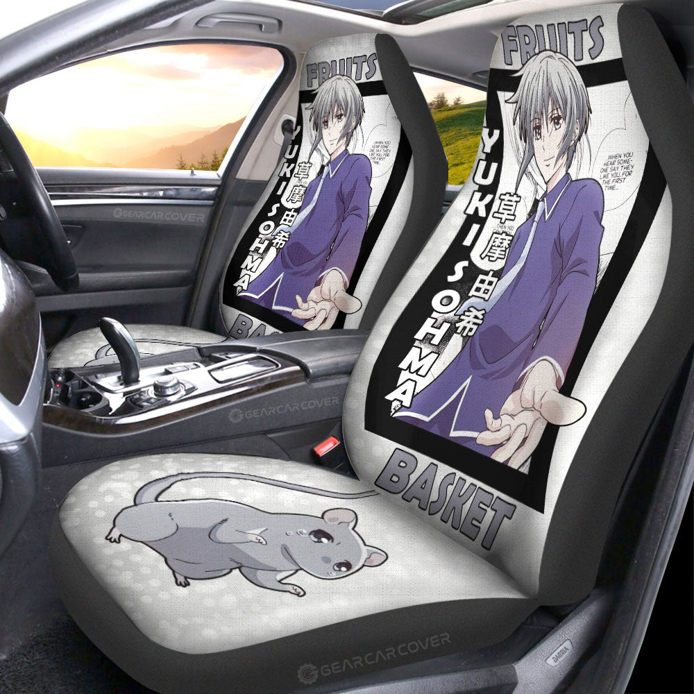 Yuki Sohma Car Seat Covers Custom Fruits Basket Anime Car Accessories - Gearcarcover - 4