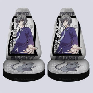 Yuki Sohma Car Seat Covers Custom Fruits Basket Anime Car Accessories - Gearcarcover - 1