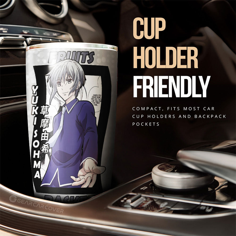 Yuki Sohma Tumbler Cup Custom Fruits Basket Anime Car Interior Accessories - Gearcarcover - 2