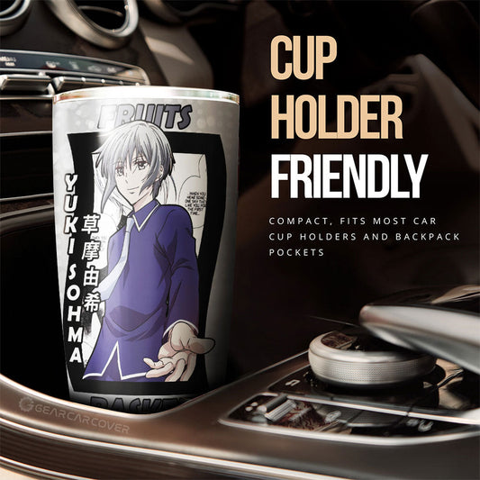 Yuki Sohma Tumbler Cup Custom Fruits Basket Anime Car Interior Accessories - Gearcarcover - 2