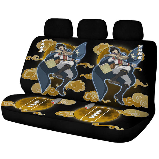 Yuno Car Back Seat Covers Custom Black Clover Anime Car Accessories - Gearcarcover - 1