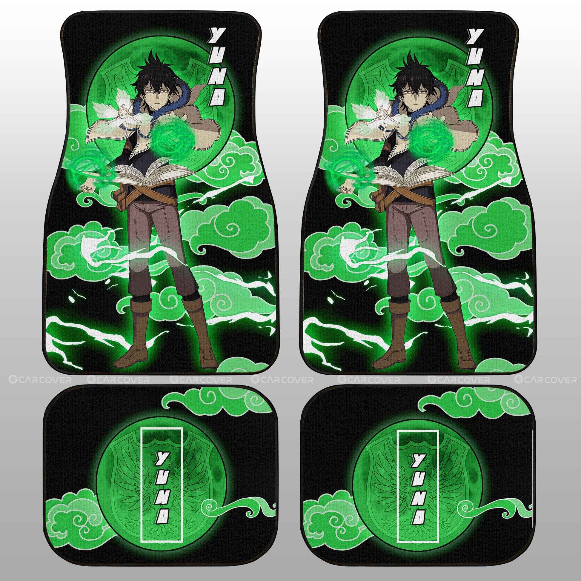 Yuno Car Floor Mats Custom Black Clover Anime Car Accessories - Gearcarcover - 2