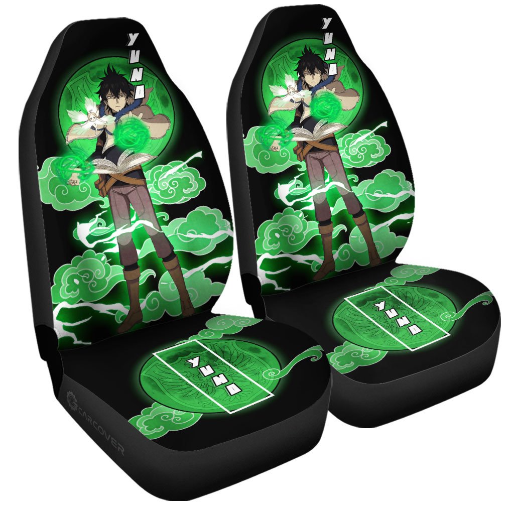 Yuno Car Seat Covers Custom Black Clover Anime Car Accessories - Gearcarcover - 3