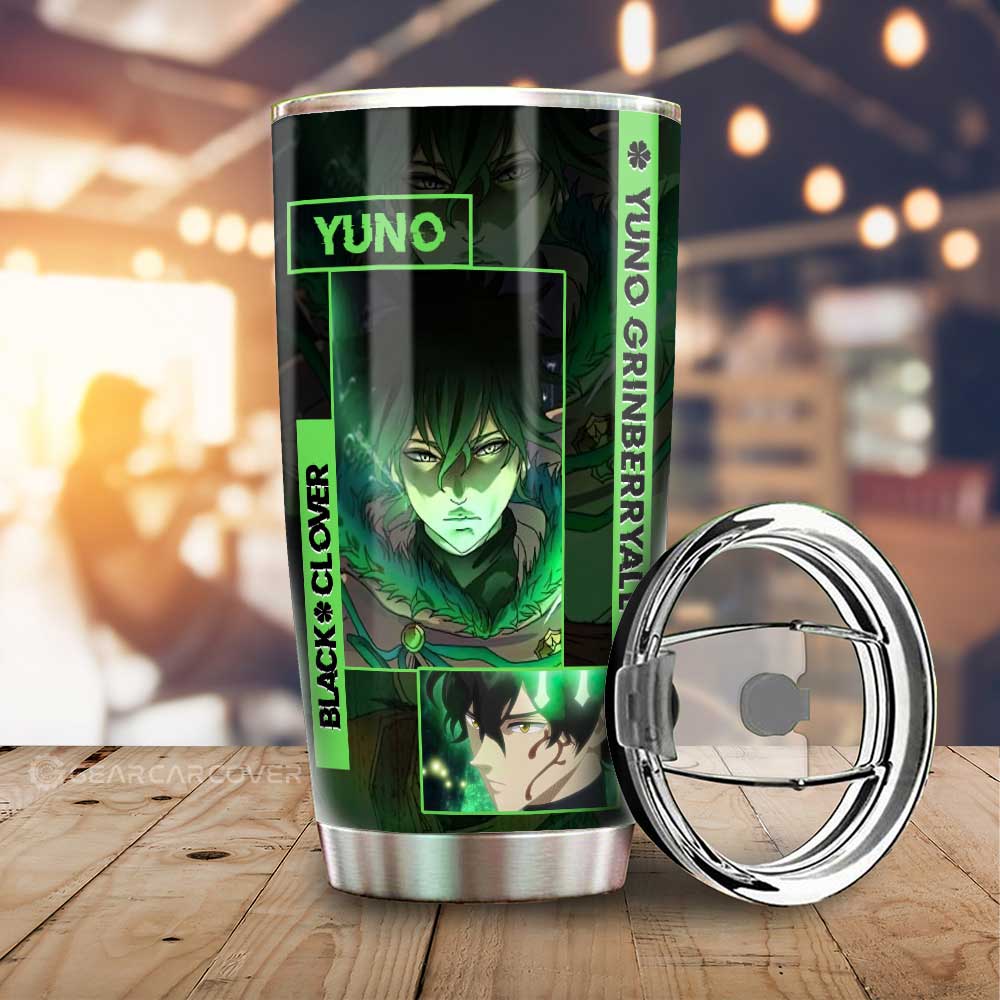 Yuno Grinberryall Tumbler Cup Custom Black Clover Anime - Gearcarcover - 1