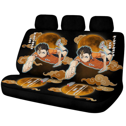 Yuu Nishinoya Car Back Seat Covers Custom Haikyuu Anime Car Accessories - Gearcarcover - 1