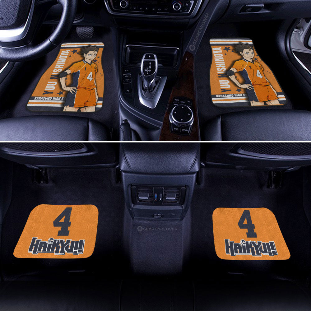 Yuu Nishinoya Car Floor Mats Custom Haikyuu Anime Car Accessories - Gearcarcover - 1