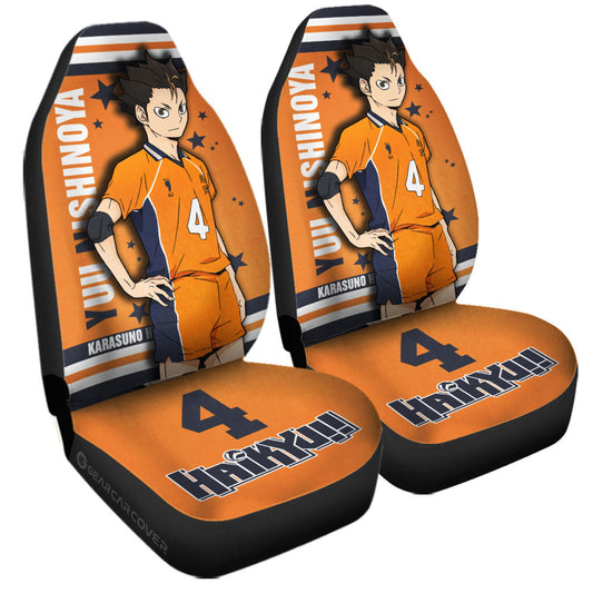 Yuu Nishinoya Car Seat Covers Custom Haikyuu Anime Car Accessories - Gearcarcover - 2