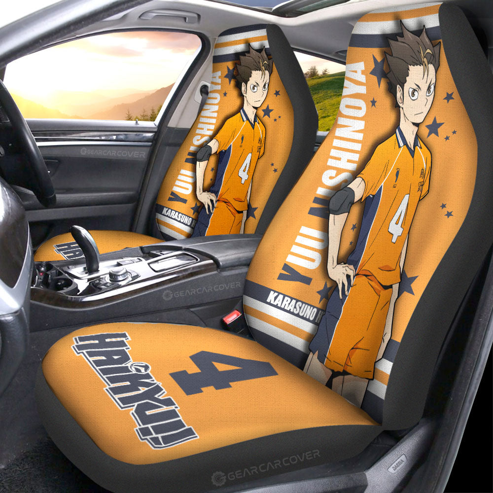 Yuu Nishinoya Car Seat Covers Custom Haikyuu Anime Car Accessories - Gearcarcover - 4