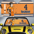 Yuu Nishinoya Car Sunshade Custom Haikyuu Anime Car Accessories - Gearcarcover - 1