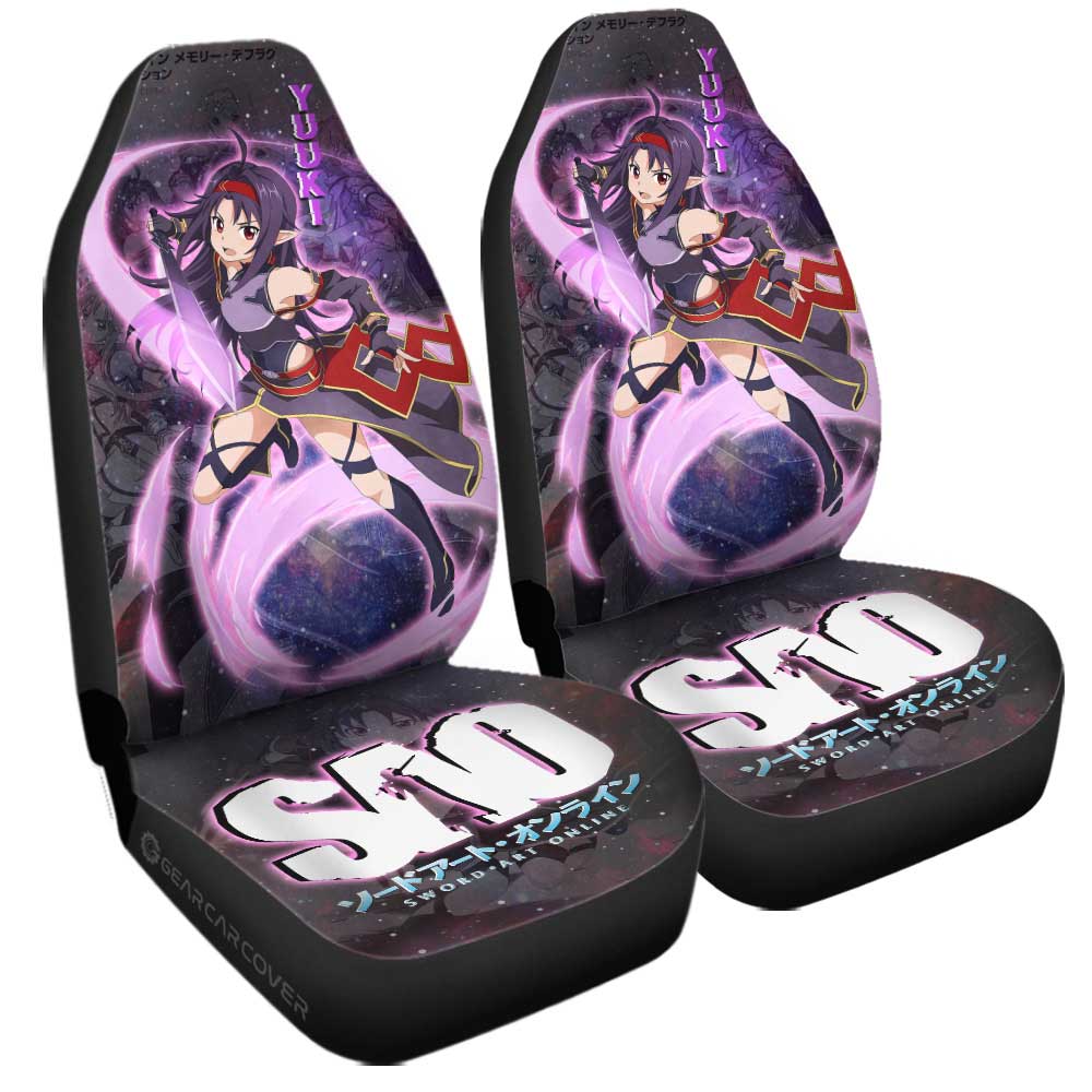 Yuuki Car Seat Covers Custom Sword Art Online Anime Manga Galaxy Style - Gearcarcover - 3