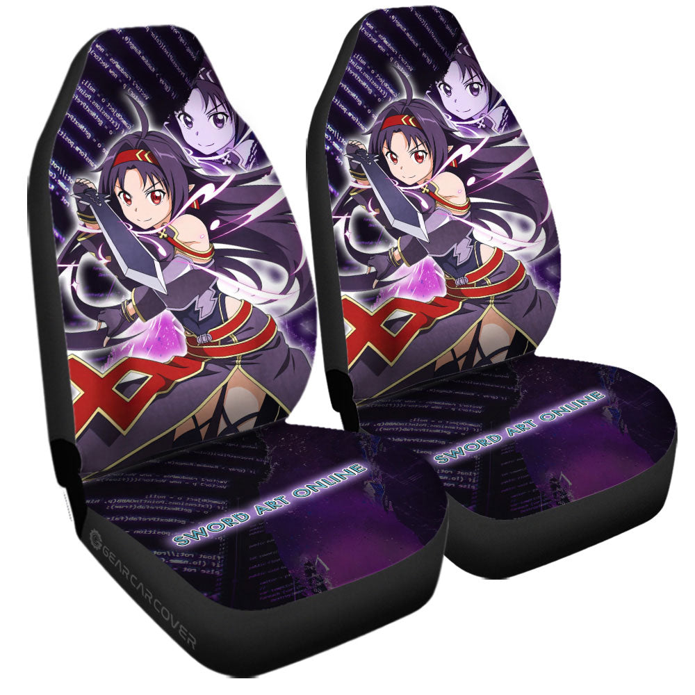 Yuuki Konno (Yuuki) Car Seat Covers Custom Sword Art Online Anime - Gearcarcover - 1