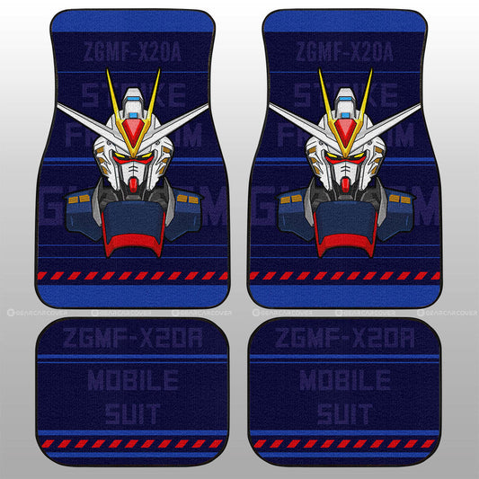 ZGMF-X20A Strike Freedom Gundam Car Floor Mats Custom Gundam Anime Car Accessories - Gearcarcover - 1