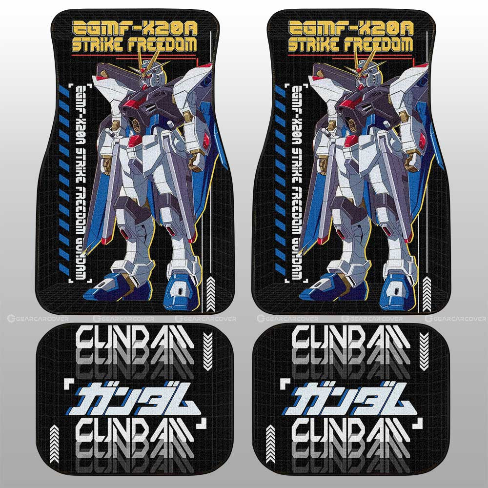 ZGMF-X20A Strike Freedom Gundam Car Floor Mats Custom Gundam Anime Car Accessories - Gearcarcover - 1