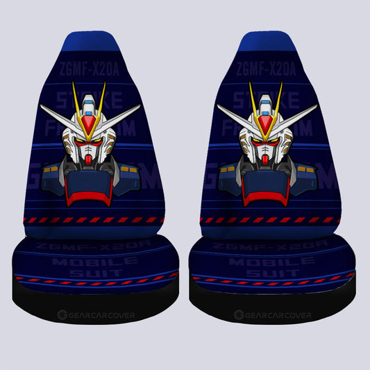 ZGMF-X20A Strike Freedom Gundam Car Seat Covers Custom Gundam Anime Car Accessories - Gearcarcover - 1