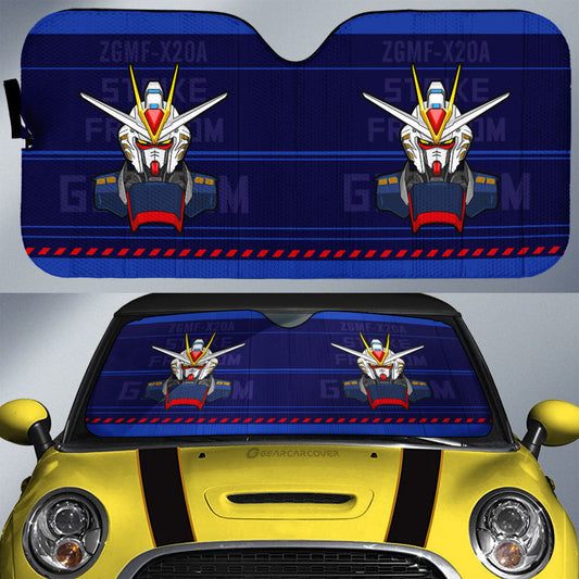 ZGMF-X20A Strike Freedom Gundam Car Sunshade Custom Gundam Anime Car Interior Accessories - Gearcarcover - 1