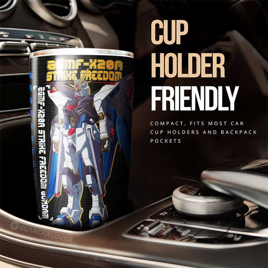 ZGMF-X20A Strike Freedom Gundam Tumbler Cup Custom Gundam Anime Car Interior Accessories - Gearcarcover - 2