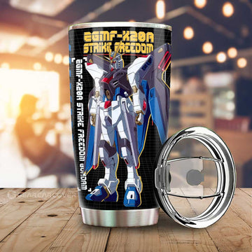 ZGMF-X20A Strike Freedom Gundam Tumbler Cup Custom Gundam Anime Car Interior Accessories - Gearcarcover - 1