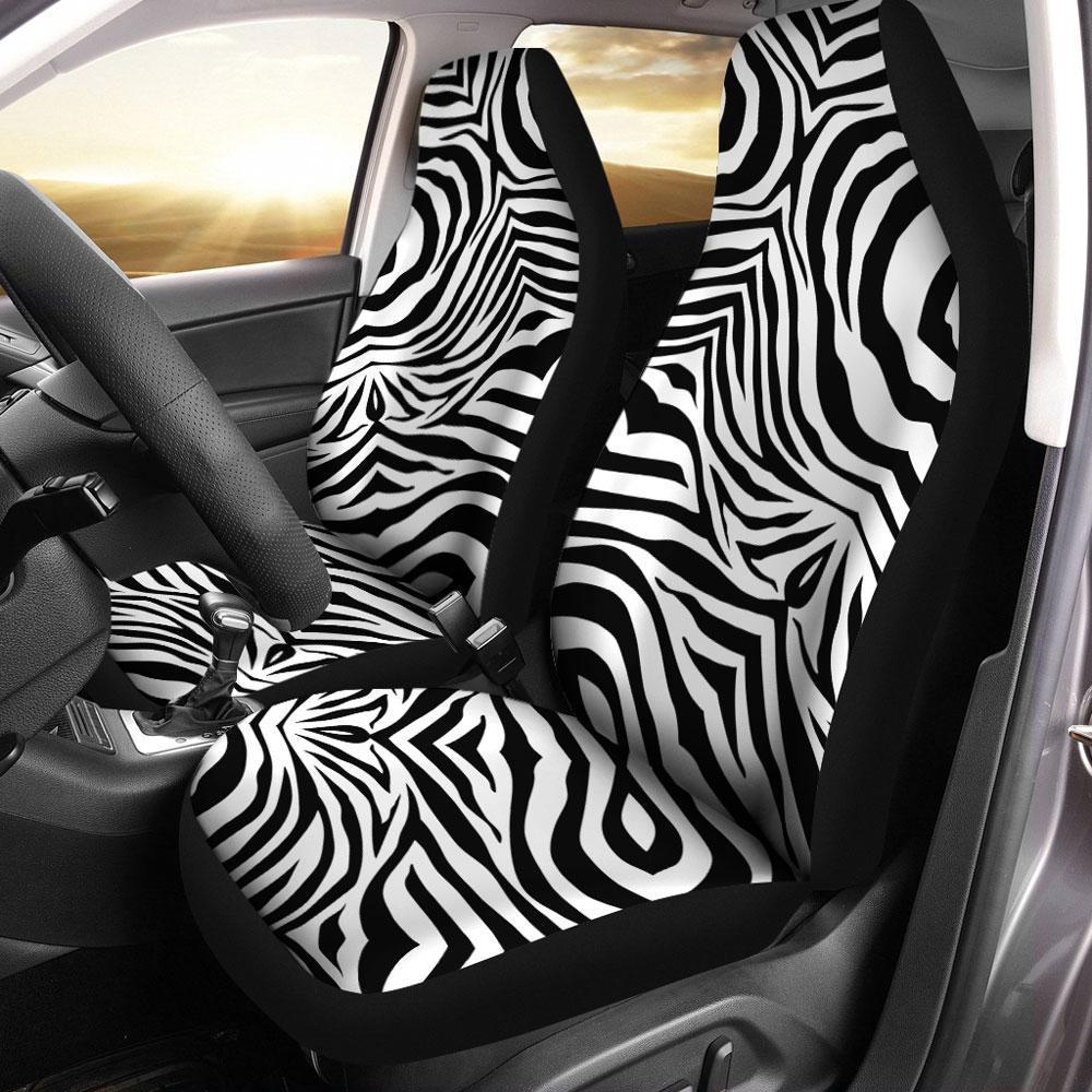 Zebra Skin Car Seat Covers Custom Printed Car Accessories - Gearcarcover - 1
