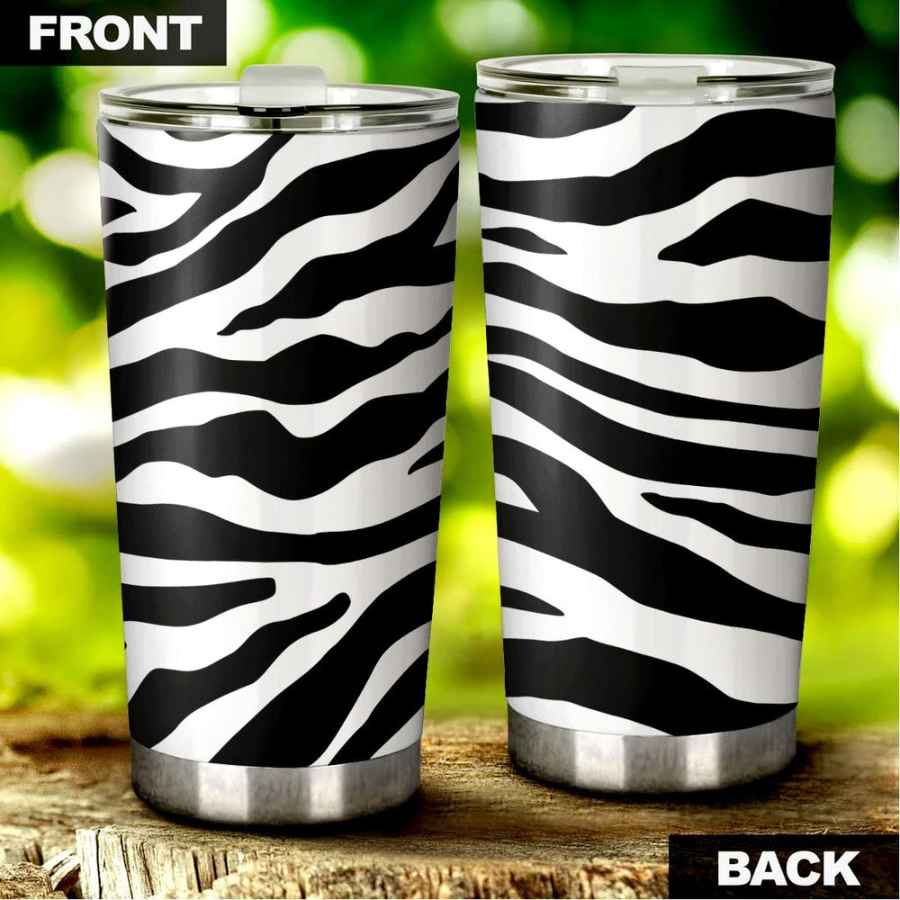 Zebra Skin Tumbler Custom Wild Animal Car Accessories - Gearcarcover - 2
