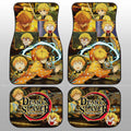 Zenitsu Agatsuma Car Floor Mats Custom Demon Slayer Anime - Gearcarcover - 1