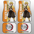 Zenitsu Agatsuma Car Floor Mats Custom Demon Slayer Car Accessories For Anime Fans - Gearcarcover - 2