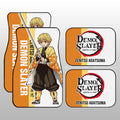 Zenitsu Agatsuma Car Floor Mats Custom Demon Slayer Car Accessories For Anime Fans - Gearcarcover - 1
