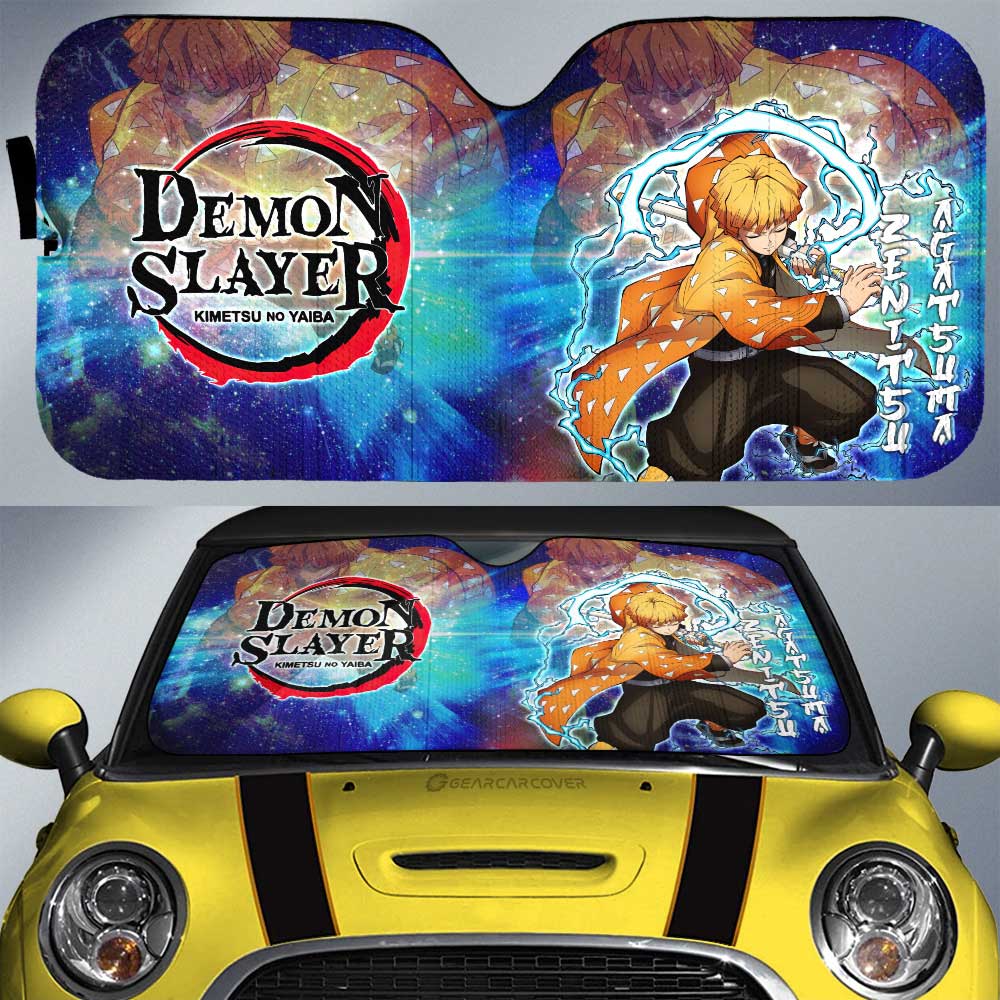 Zenitsu Agatsuma Car Sunshade Custom Characters Demon Slayer Car Accessories - Gearcarcover - 1