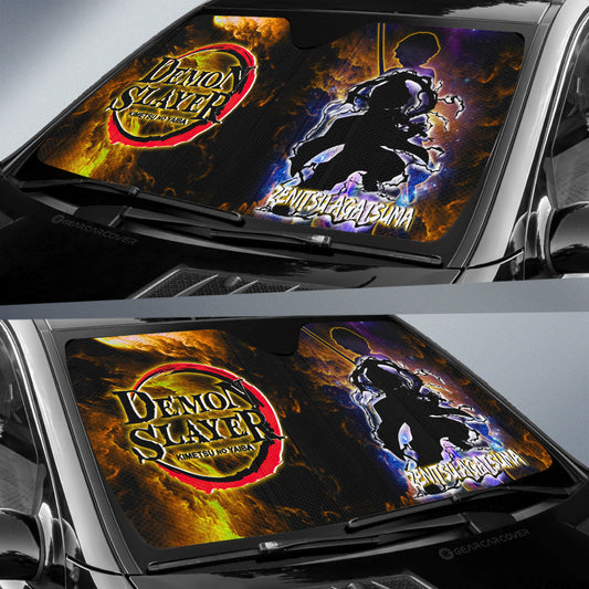 Zenitsu Agatsuma Car Sunshade Custom Demon Slayer Anime - Gearcarcover - 2