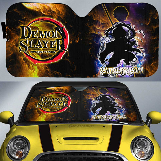 Zenitsu Agatsuma Car Sunshade Custom Demon Slayer Anime - Gearcarcover - 1