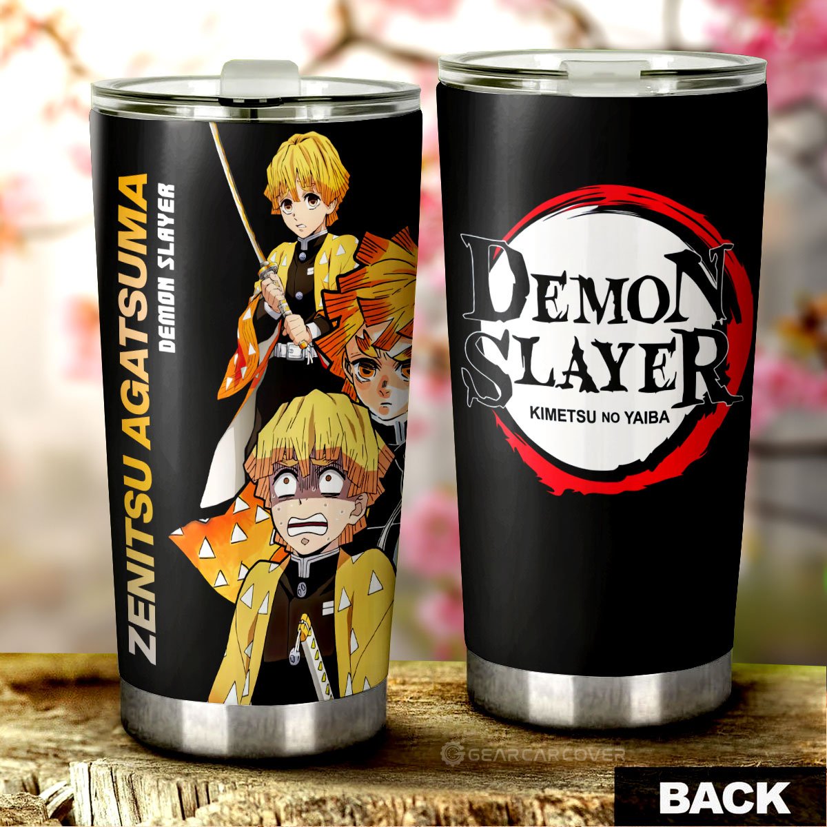 Zenitsu Agatsuma Tumbler Cup Custom Demon Slayer Anime - Gearcarcover - 3