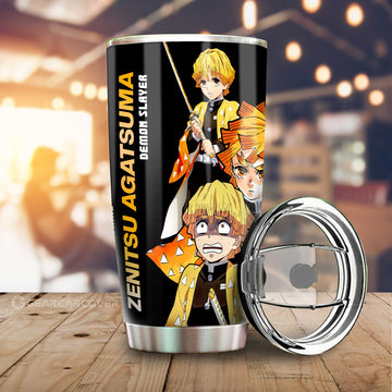 Zenitsu Agatsuma Tumbler Cup Custom Demon Slayer Anime - Gearcarcover - 1