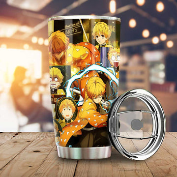 Zenitsu Agatsuma Tumbler Cup Custom Demon Slayer Anime - Gearcarcover - 1