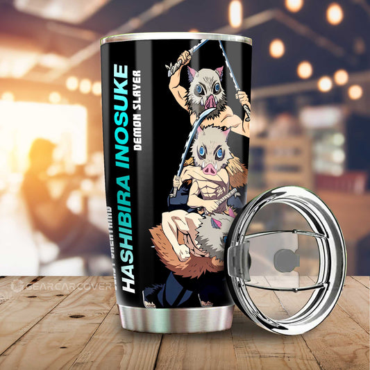 Zenitsu And Inosuke Tumbler Cup Custom Demon Slayer Anime - Gearcarcover - 2