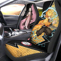 Zenitsu And Nezuko Car Seat Covers Custom Anime Demon Slayer Car Accessories - Gearcarcover - 2