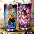 Zenitsu And Nezuko Tumbler Cup Custom Characters Demon Slayer Car Accessories - Gearcarcover - 2