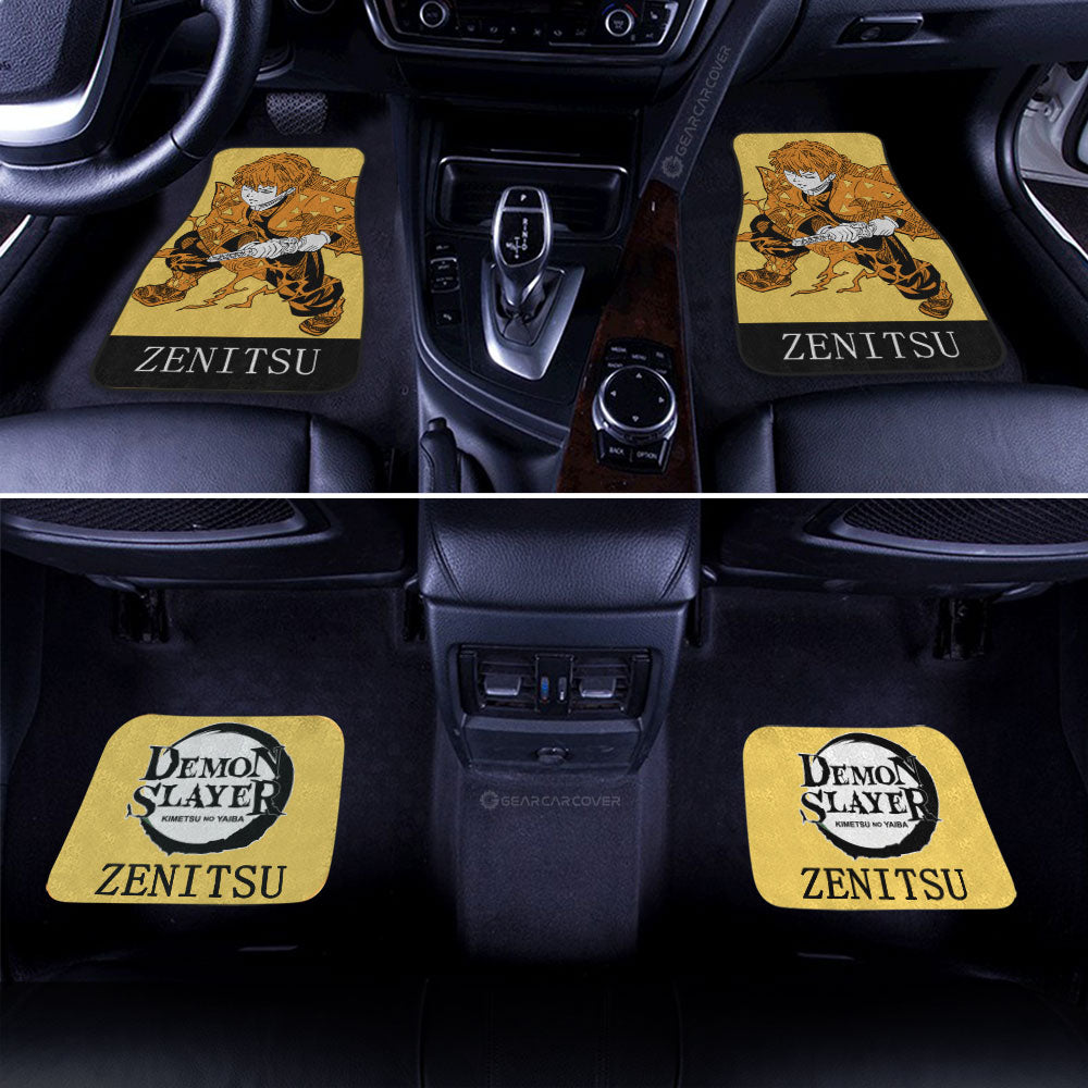 Zenitsu Car Floor Mats Custom Demon Slayer Anime Car Accessories - Gearcarcover - 2