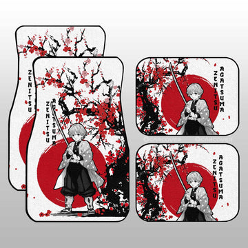 Zenitsu Car Floor Mats Custom Japan Style Demon Slayer Anime Car Accessories - Gearcarcover - 1